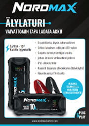 Nordmax älylaturi lyijyakuille