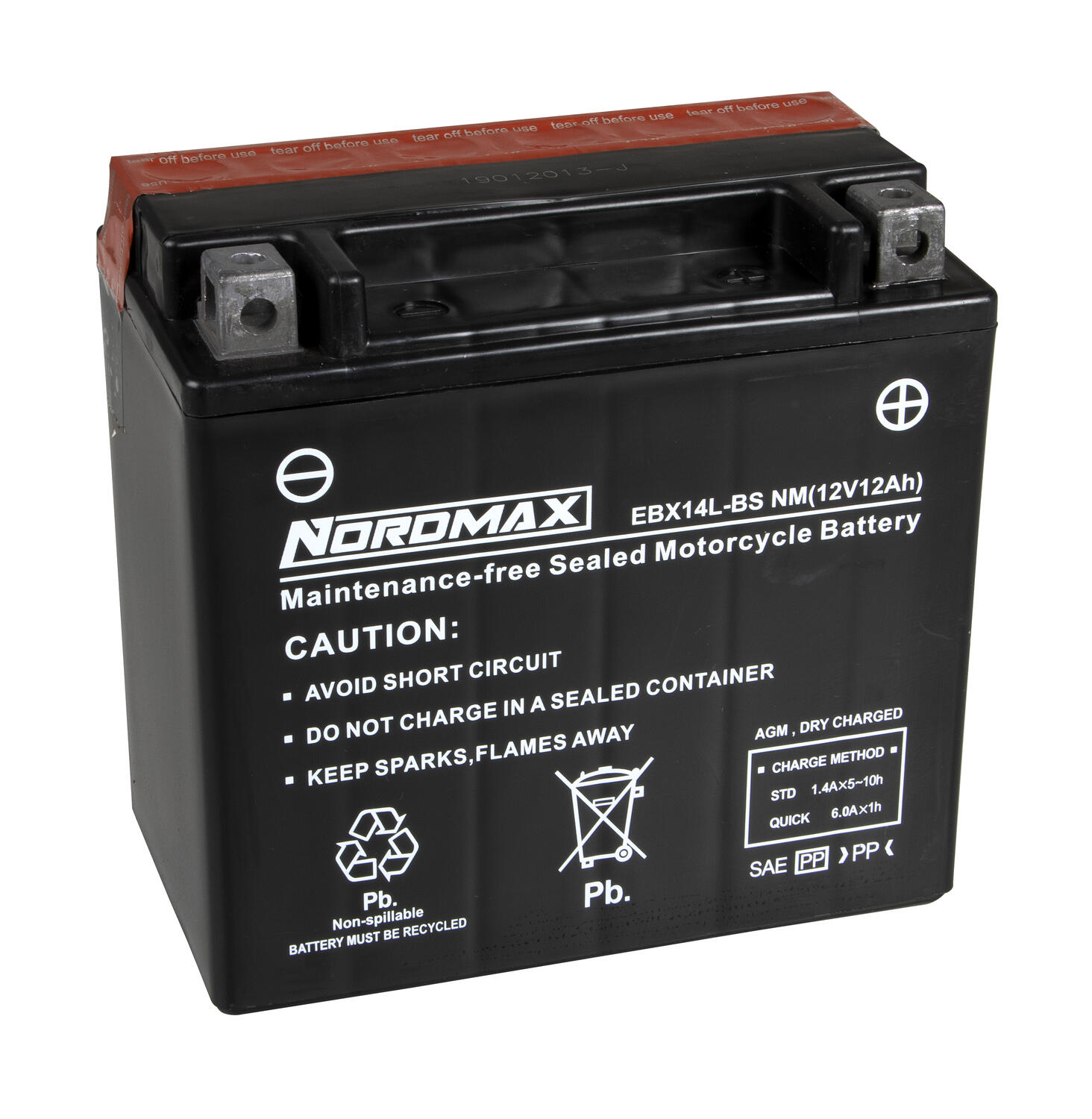 EBX-sarjan huoltovapaat moottoripyöräakut