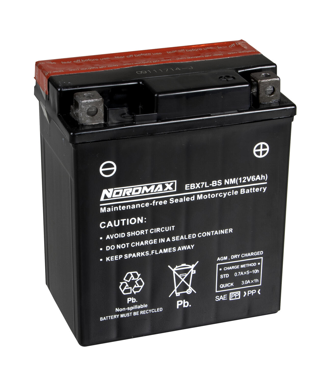 EBX-sarjan huoltovapaat moottoripyöräakut