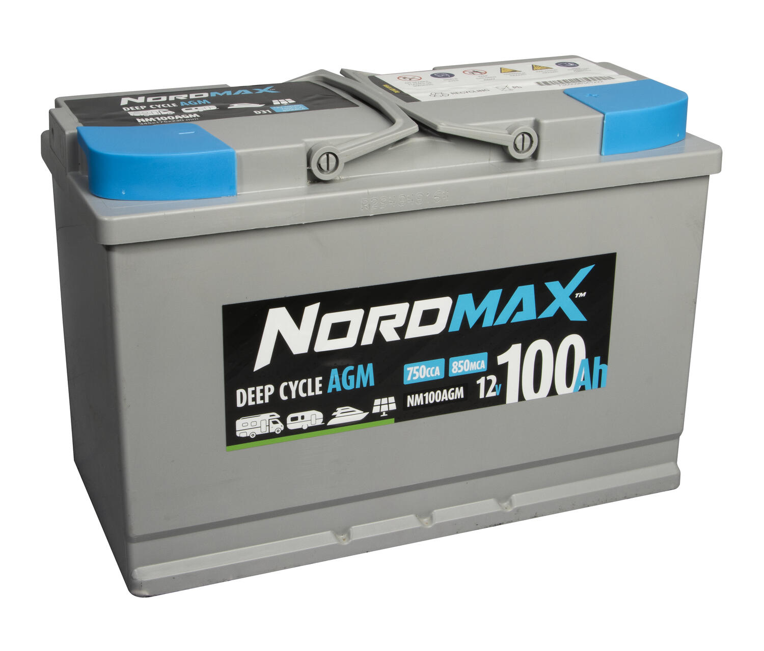 Nordmax Leisure 100 AGM 12V 100Ah